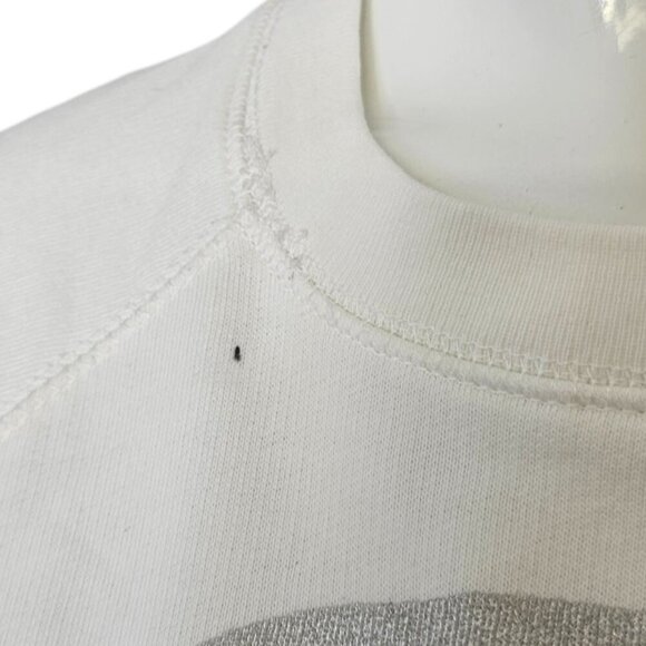 ZADIG & VOLTAIRE Womens Upper Skull Foil Sweatshirt, White, Silver Graphic, XS - Picture 11 of 11